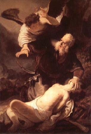 Rembrandt van rijn The Sacrifice of Isaac oil painting picture